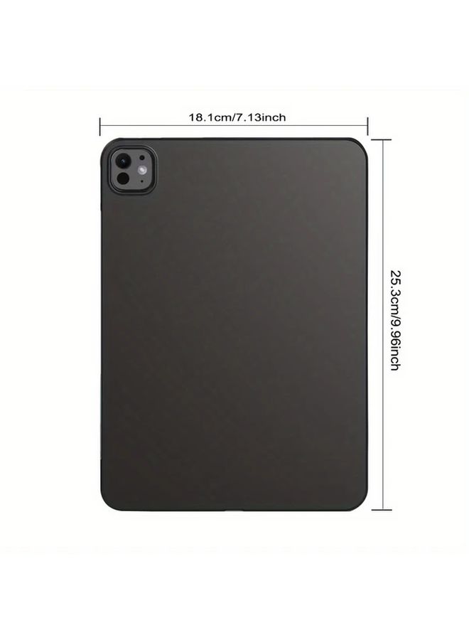 iPad Pro M4 11 Inch Silicone Soft Case Lightweight Non Slip Protective Cover Matte Finish Slim Design Black - Image 2