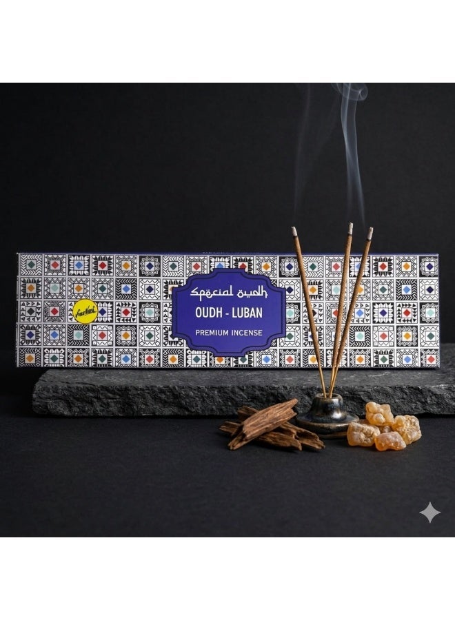 Sree Vani SreeVani Oudh Luban Incense Sticks – 50g Premium Natural Blend of Luban and Oudh - Image 2