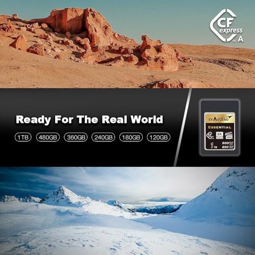 Exascend 120 GB / 180 GB / 240 GB Essential CFexpress Type A Card, Sustained Read 800MB/s, Compatible with Sony a1 / a7S III / a7 IV / FX3 / FX6 (480GB) - Image 4