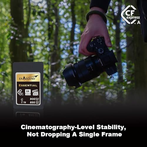 Exascend 120 GB / 180 GB / 240 GB Essential CFexpress Type A Card, Sustained Read 800MB/s, Compatible with Sony a1 / a7S III / a7 IV / FX3 / FX6 (480GB) - Image 5