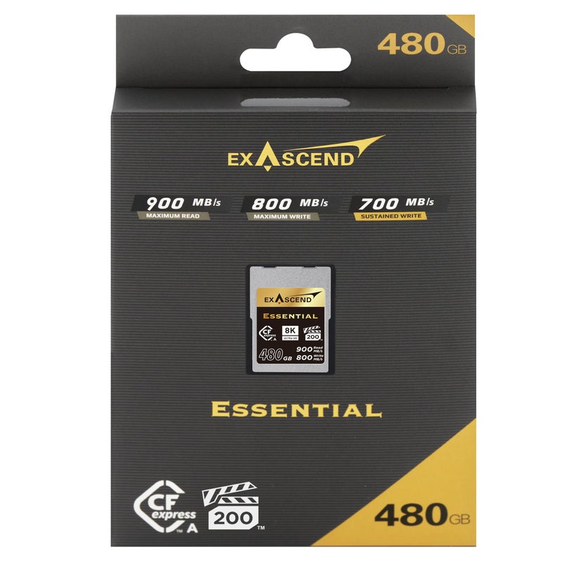 Exascend 120 GB / 180 GB / 240 GB Essential CFexpress Type A Card, Sustained Read 800MB/s, Compatible with Sony a1 / a7S III / a7 IV / FX3 / FX6 (480GB) - Image 2