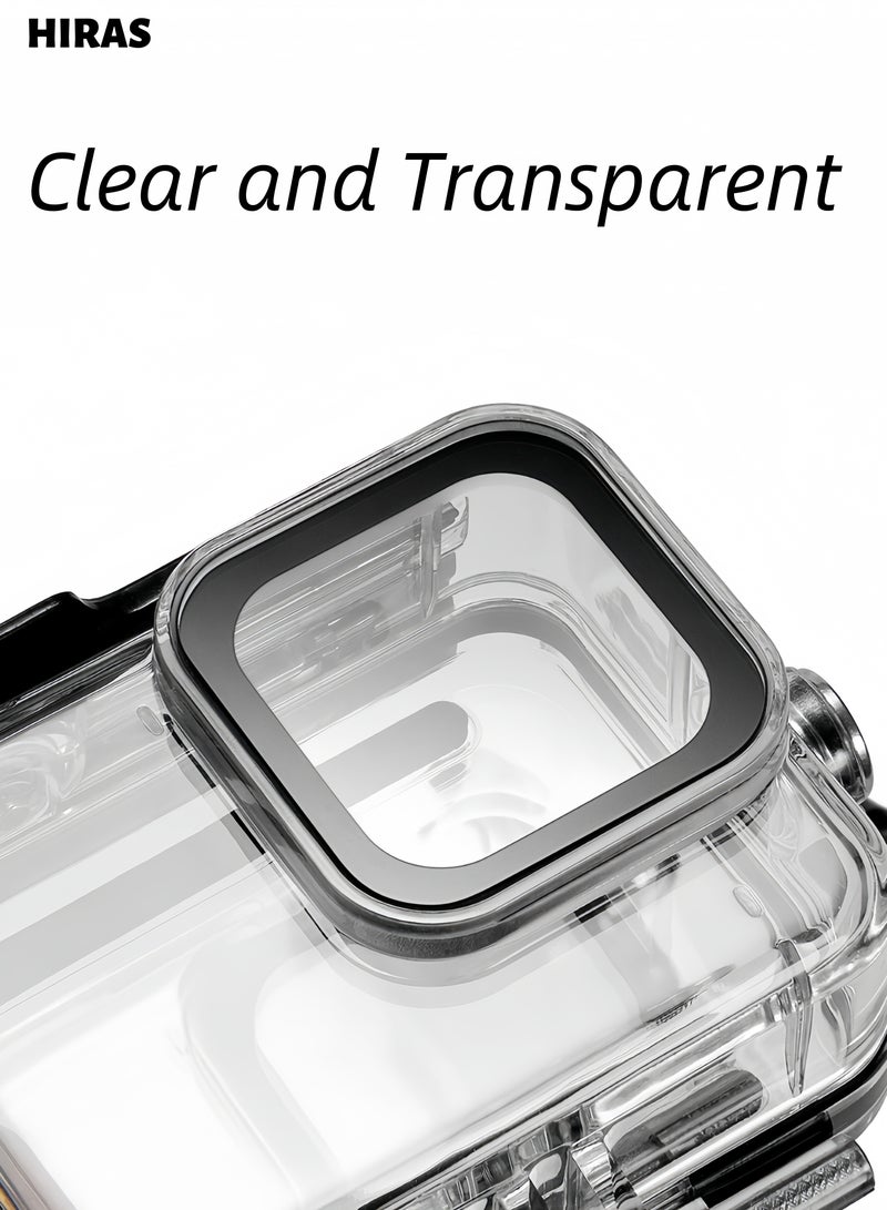 Hiras Waterproof Camera Case with 3 Lens Filter for GoPro Hero 12/11/10/9, Underwater Dive Case 50m Waterproof Protection, Action Camera Accessory - Image 3