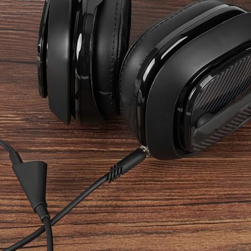 GEEKRIA Audio Cable Compatible with Astro A10 Gen 2, A10, A30, A40, A40TR Gaming Headsets Cable, 3.5mm Aux Replacement Stereo Cord with Mute Control for Headset, Xbox One, PS4 (6.5ft/2m) - Image 5