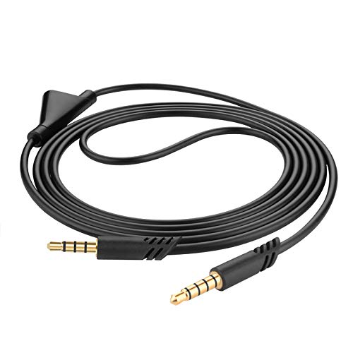 GEEKRIA Audio Cable Compatible with Astro A10 Gen 2, A10, A30, A40, A40TR Gaming Headsets Cable, 3.5mm Aux Replacement Stereo Cord with Mute Control for Headset, Xbox One, PS4 (6.5ft/2m) - Image 2