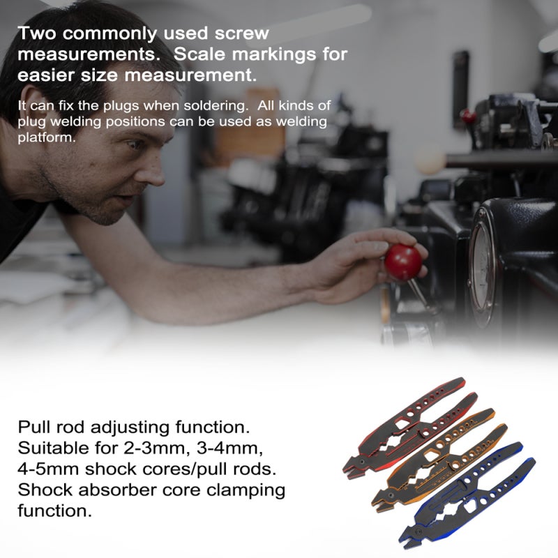 Multi-function Shock-absorbing Car Model Pliers Multipurpose Remotely Control Car Assembly Maintenance Tool Ball End Screw Clamp Pliers - Image 5