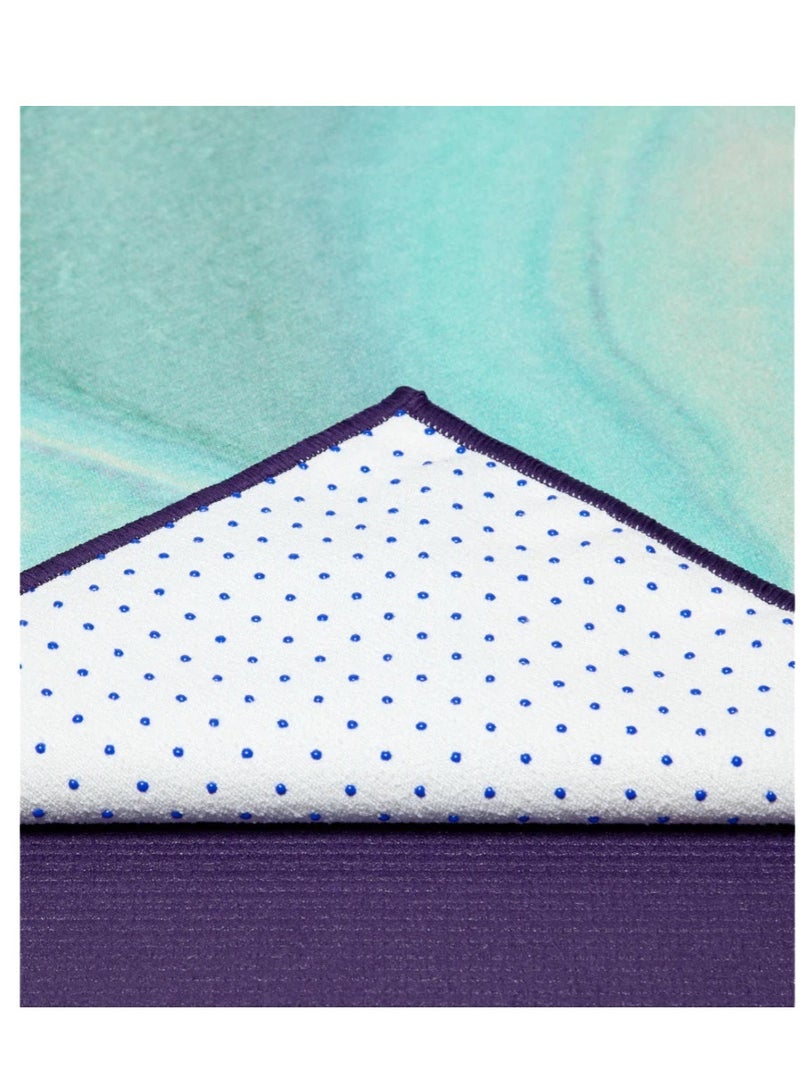 Manduka Yogitoes Skidless Mat Towel 2.0 Amethyst Intuition 71 Inch - Image 3