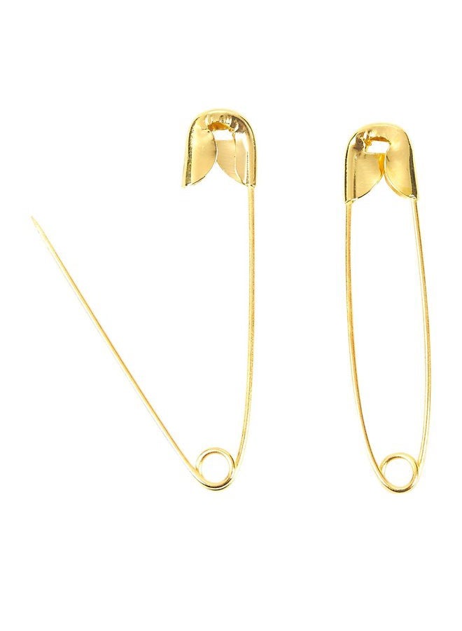 Juvale 400-Count Safety Pins - Large Safety Pins for Garment Repair, Quilting, Jewelry Making, Gold - 1.7 x 0.4 Inches - Image 2