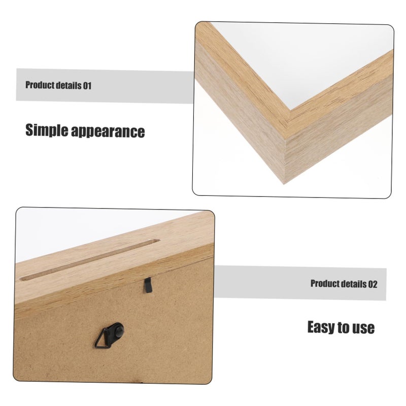 Wooden Shadow Box Frame For Photos Stamps Tickets Souvenir Display Case - Image 4