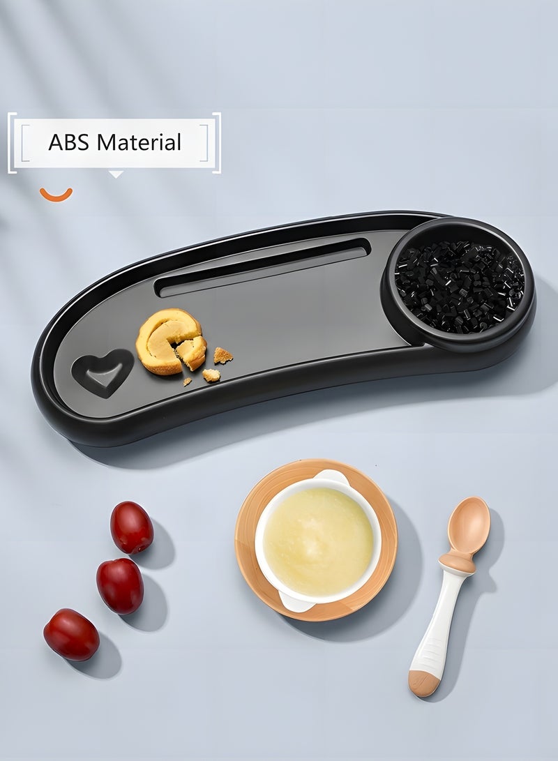 Beauenty Stroller Tray with Cup Holder,Universal Stroller Snack Tray/Stroller Cup,Multifunctional Child Snack Tray Stroller Organizer for Convenient Outings And Traveling,Stroller Accessories - Image 4