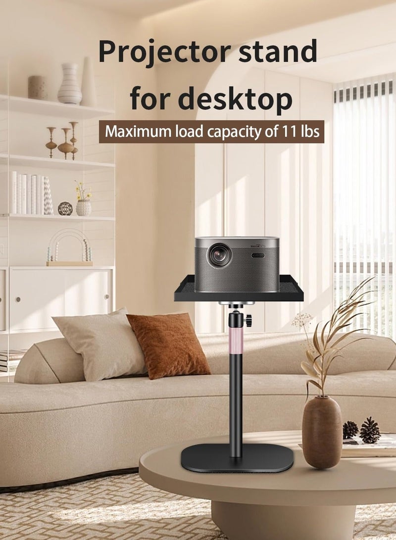 FlashHawk Alloy Desktop Projector Stand with 360° Rotation & Adjustable Height - Metal Gimbal, 5KG Capacity, for Conference & Home Use​​ - Image 3