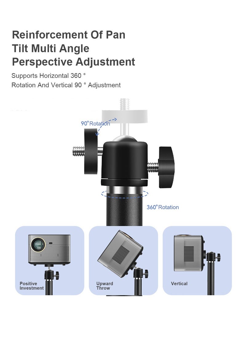 FlashHawk - Desktop Alloy Projector Stand with 360 Degree Adjustment Metal Gimbal Suitable for Most Projectors for Business Conference - Image 1