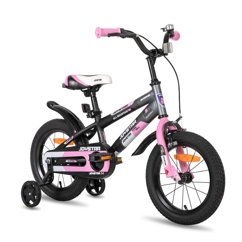 JOYSTAR New Berry 12 Inch Kids Bike for Girls Ages 3-4 Years Old, Kids Girl Bicycles with Training Wheels & Basket, 12 in Toddler Bike in Pink - Image 1