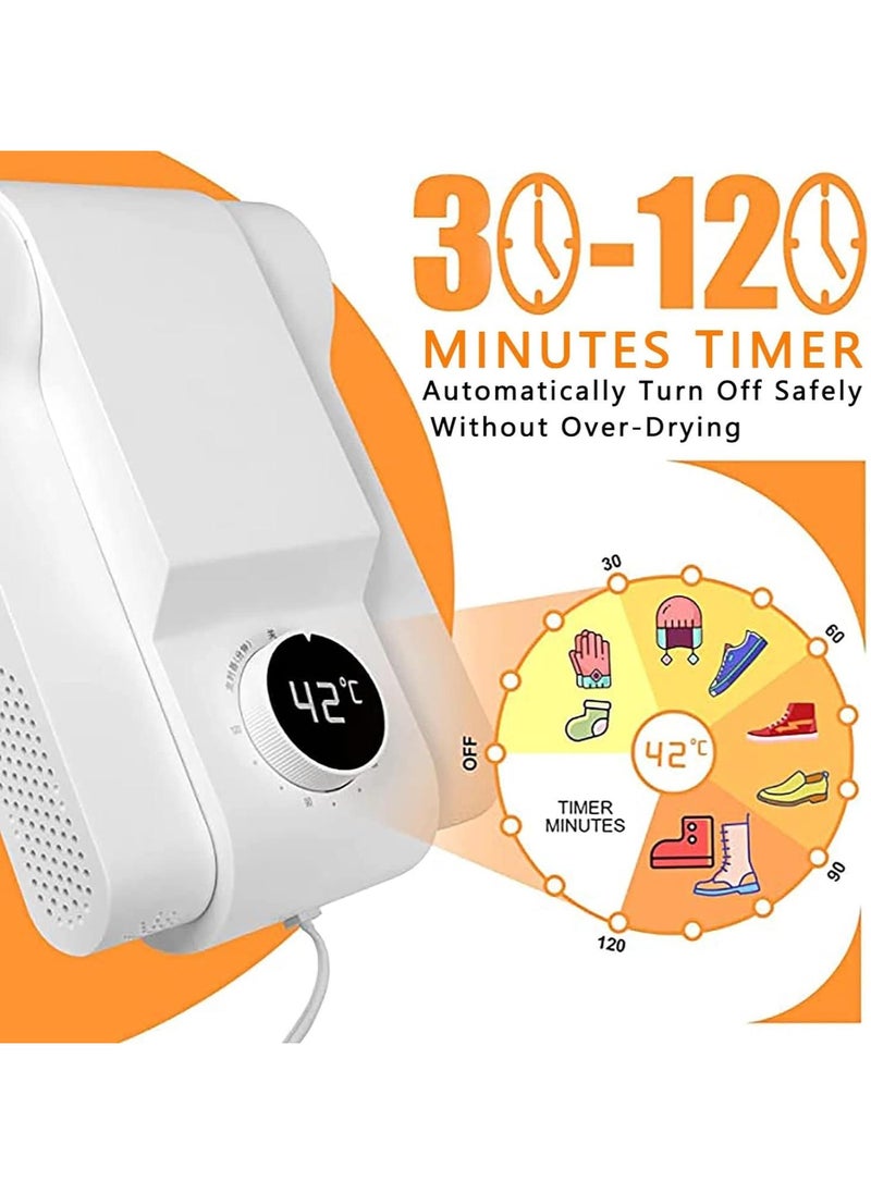 AROAQ - Shoe Dryer Electric,glove Dryer,120 Minutes Timing, One Key Drying, Automatic Power Off, Porous Heat Dissipation, Used for Ski Boots, Shoes, Gloves, Hats, Socks - Image 1