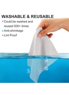 SYOSI SYOSI Eyeglasses Cleaning Cloth, Lens Clean Cloth Suede Clean Cloth for Eyeglasses, Lenses, Phones, Screens, Camera (50 PCS, Grey)  - Image 3