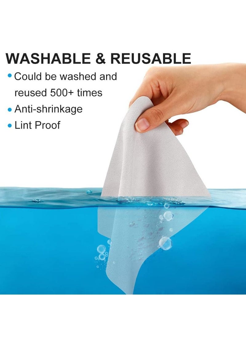 SYOSI SYOSI Eyeglasses Cleaning Cloth, Lens Clean Cloth Suede Clean Cloth for Eyeglasses, Lenses, Phones, Screens, Camera (50 PCS, Grey)  - Image 3