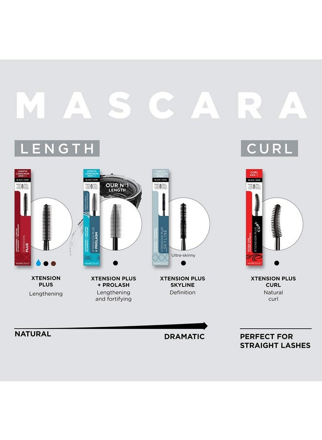 Marcelle Xtension Plus Curl Mascara, Black, Curling, Lengthening, Eye-Wided Look, Fragrance-Free, Hypoallergenic, Cruelty-Free, Ophtalmologist Tested, 0.28 Fl. Oz. - Image 3