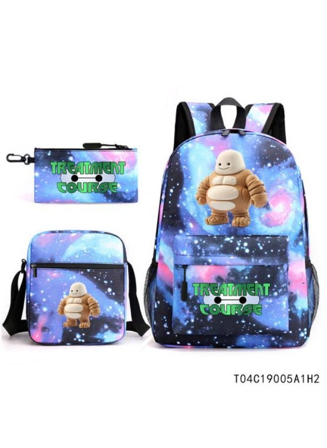 Generic Anime element backpack three-piece set, exquisite design, powerful storage to meet the needs - 250  - Image 1