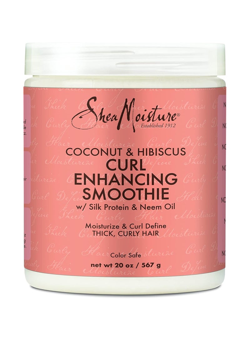 Shea Moisture Coconut and Hibiscus Curl Enhancing Smoothie for Women 20 oz Cream
