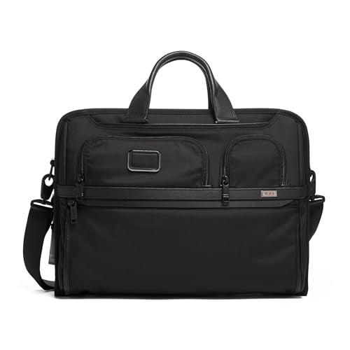 TUMI - Compact Large Screen Laptop Brief Bag - Professional Briefcase - Fits Up to 17" Laptops & Tablets - Black - Image 1