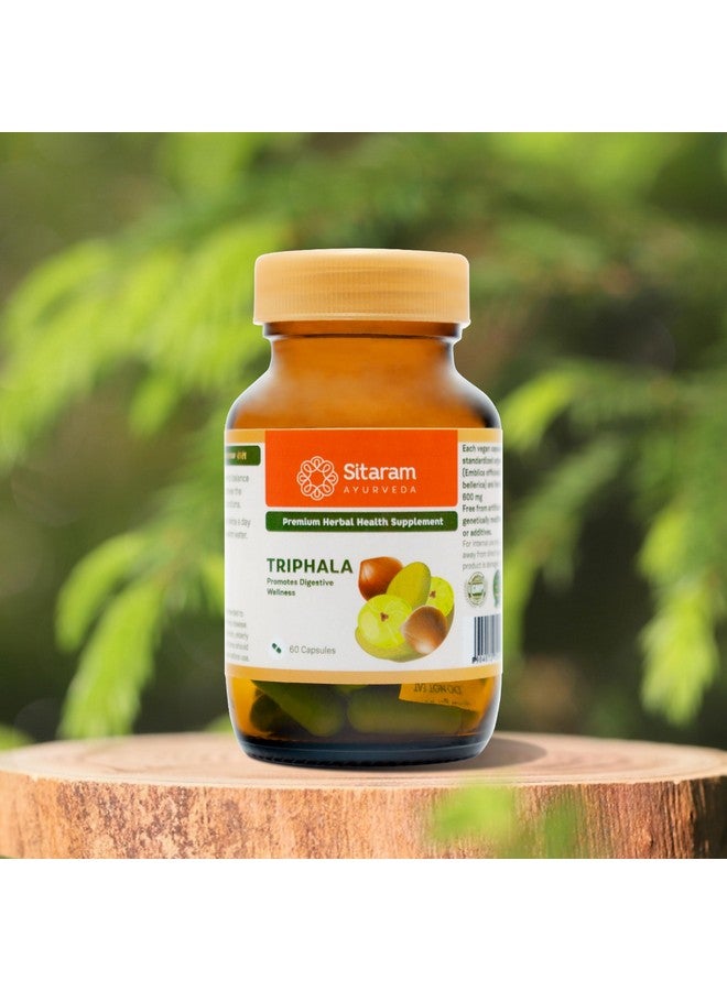 SITARAM كبسولات سيتارام أيورفيدا تريهالا 60 عدد | مستخلص أكثر قوة 600 ملغ (علامات تجارية أخرى - 250 ملغ) | كبسولات تريهالا لصحة العيون | تبقي بعيدًا عن الشيب والتجاعيد | صحة الأمعاء | تحسن الهضم. - Image 1