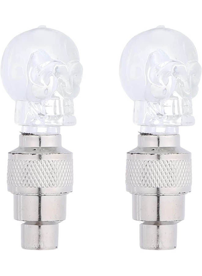 Loquat Valve Cap For Car Tire With Light, 2 Pieces