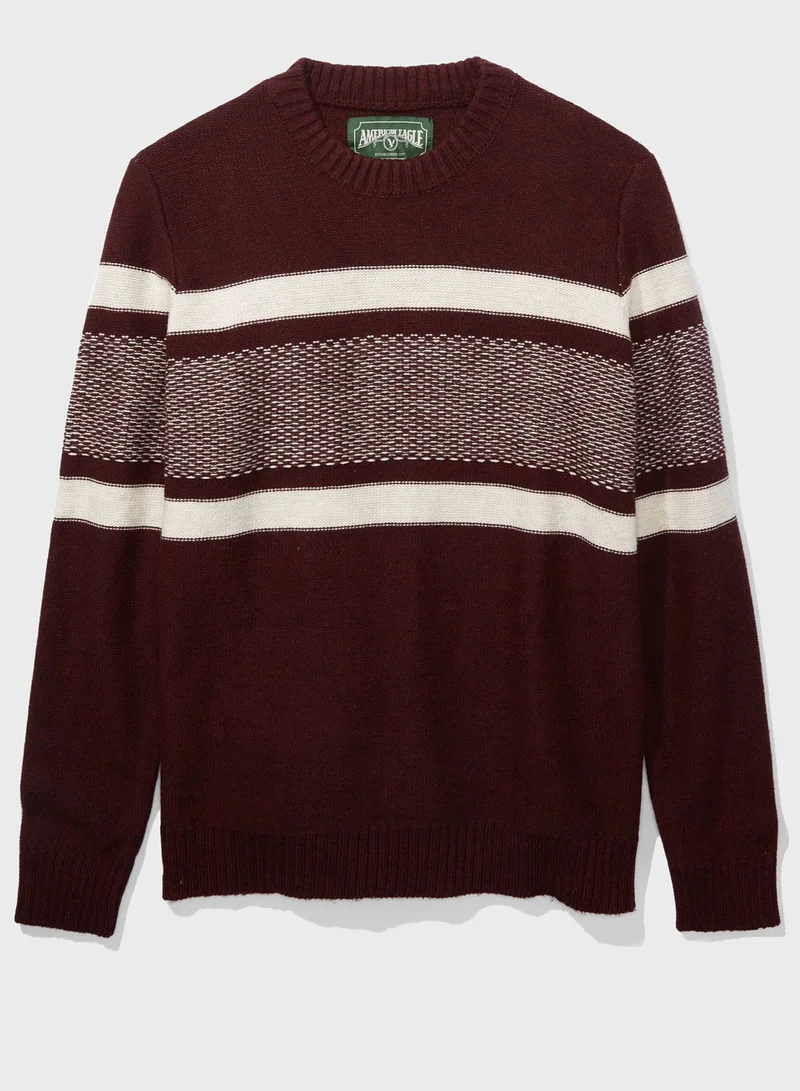American Eagle Color Block Sweater