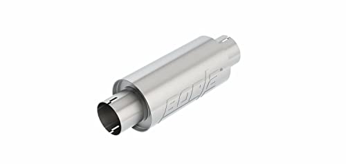 Borla بورلا 401343 ريزوناتور/ريزوناتور خاص - 3" مدخل مركزي/ 3" مخرج مركزي 5" دائري x 10" طول الجسم 15" الطول الكلي. جزء عالمي. تصميم قابل للعكس. رقاب مشقوقة. - Image 4