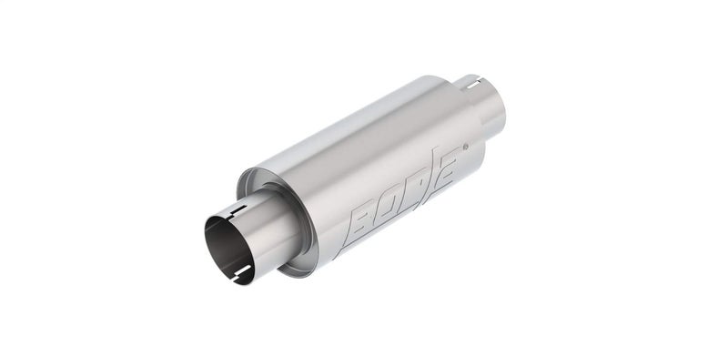 Borla بورلا 401343 ريزوناتور/ريزوناتور خاص - 3" مدخل مركزي/ 3" مخرج مركزي 5" دائري x 10" طول الجسم 15" الطول الكلي. جزء عالمي. تصميم قابل للعكس. رقاب مشقوقة. - Image 1