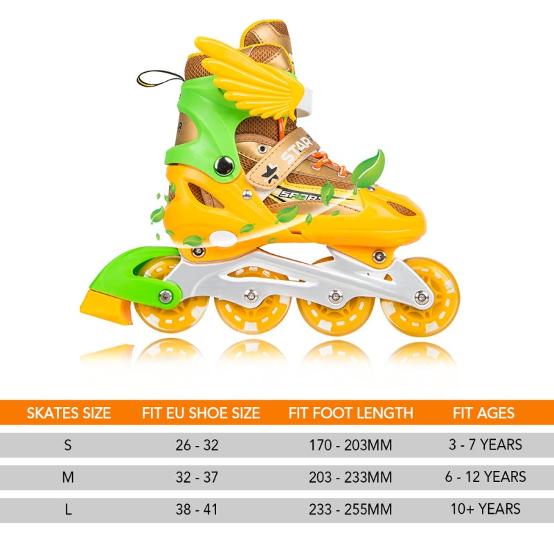 Inline Skates: Red Medium Size - 8 Auto Light-Up Battery-Free PU Wheels Abrasion-Resistant ABEC-7 Bearings Aluminum Alloy Frame Adjustable Boot Length Efficient Brake for Kids Adults Outdoor Use - Image 5