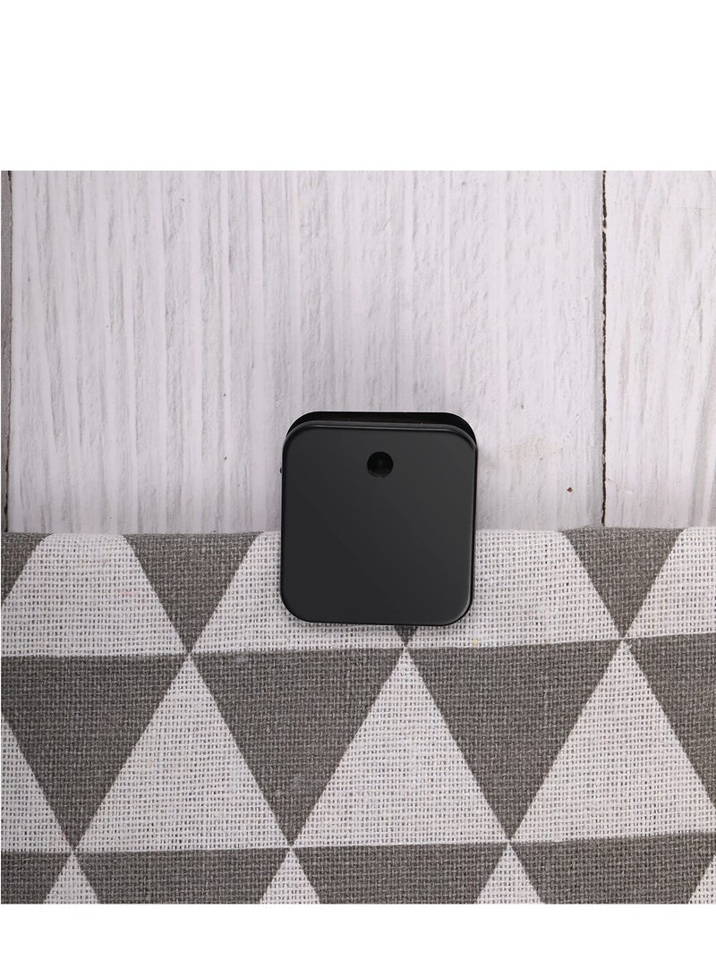 Excefore 24 PCS Self Adhesive Clips, Wall Clips, Shower Curtain Clips, Photo Clips, Poster Clips, Plastic Hanging Spring Clips, Tapestry Clips, Suitable for Office Decorations (Black） - Image 5