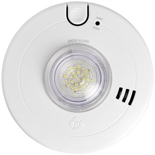 First Alert BRK 7020BSL Hardwired Hearing Impaired Smoke Detector with LED Strobe Light white - Image 1