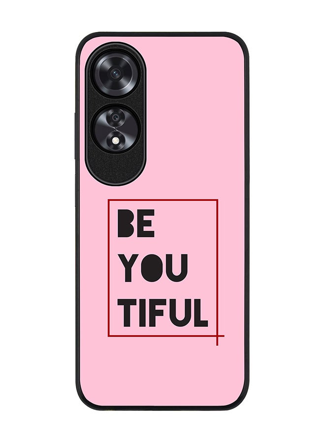 Stylizedd Rugged Black edge case for Oppo A60, Slim fit Soft Case Flexible Rubber Edges Anti Drop TPU Gel Thin Cover -  Beyoutiful - Image 1