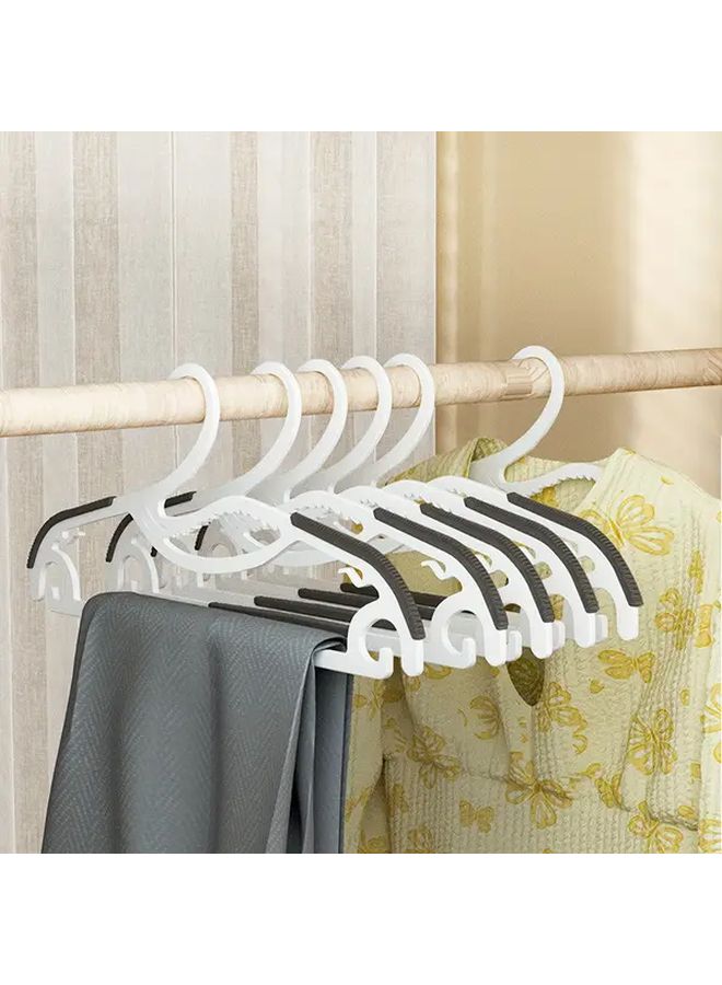 Grey 5 Pack Heavy Duty Swivel Hangers With Non Slip Sleeve Design For Closet Organization - Image 4