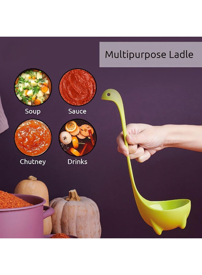 Beauenty 3pcs The Original Nessie Ladle - Soup Ladle, Cute Gifts, Funny Kitchen Gadgets, Loch Ness design, Cooking Gifts for Mom - Cute and Practical Kitchen Utensils - Unique Gifts for Women - Image 2