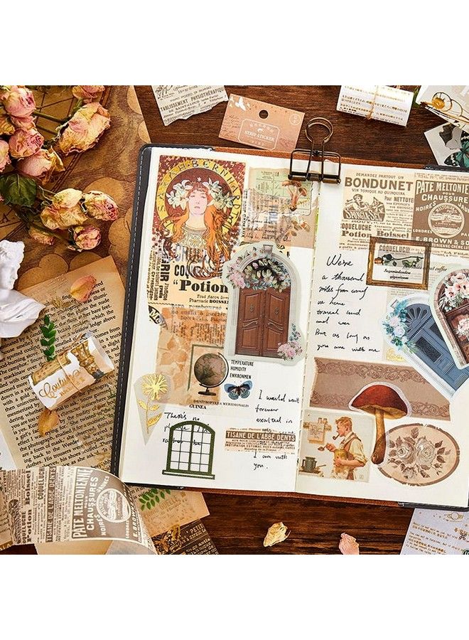 Mity Rain Scrapbook Paper 90Pcs Aesthetic Scrapbooking Supplies Of Flower Garden Series 30 Styles Vintage Garden Doors Scrapbook Paper For Journaling Supplies Scrapbooking Crafts Embellishment  - Image 5