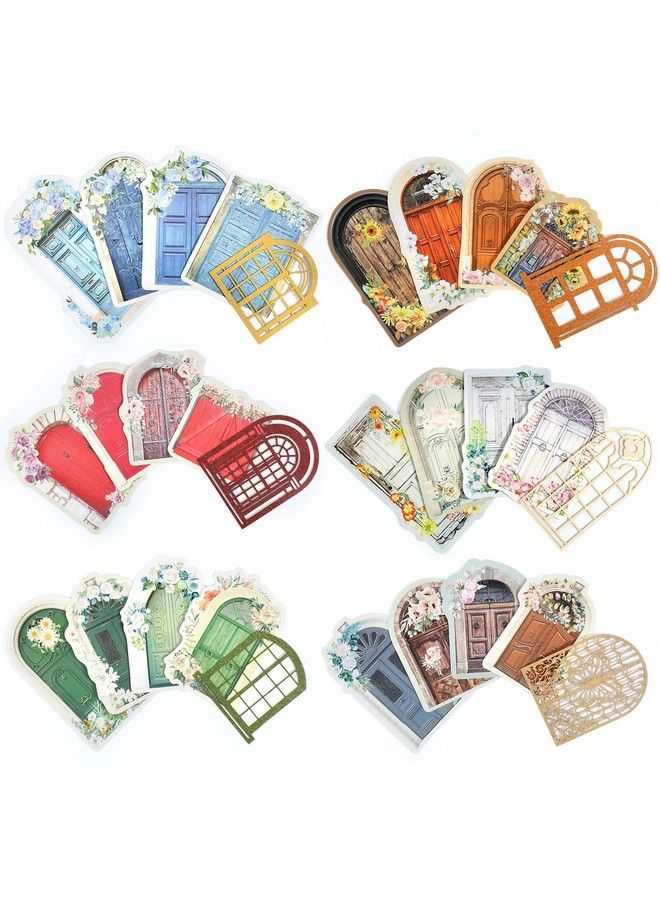 Mity Rain Scrapbook Paper 90Pcs Aesthetic Scrapbooking Supplies Of Flower Garden Series 30 Styles Vintage Garden Doors Scrapbook Paper For Journaling Supplies Scrapbooking Crafts Embellishment  - Image 2