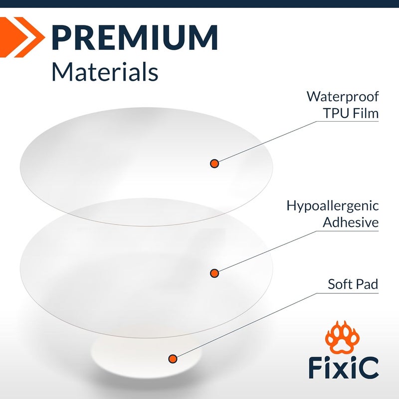 Fixic Libre 3 Sensor Covers - 25 Pack - Freestyle Adhesive Patches for Libre 3 & Plus Sensors - No Glue in The Center - Pre-Cut Back Paper - The Best Fixation for Your Sensor! (Upgraded, Transparent) - Image 5
