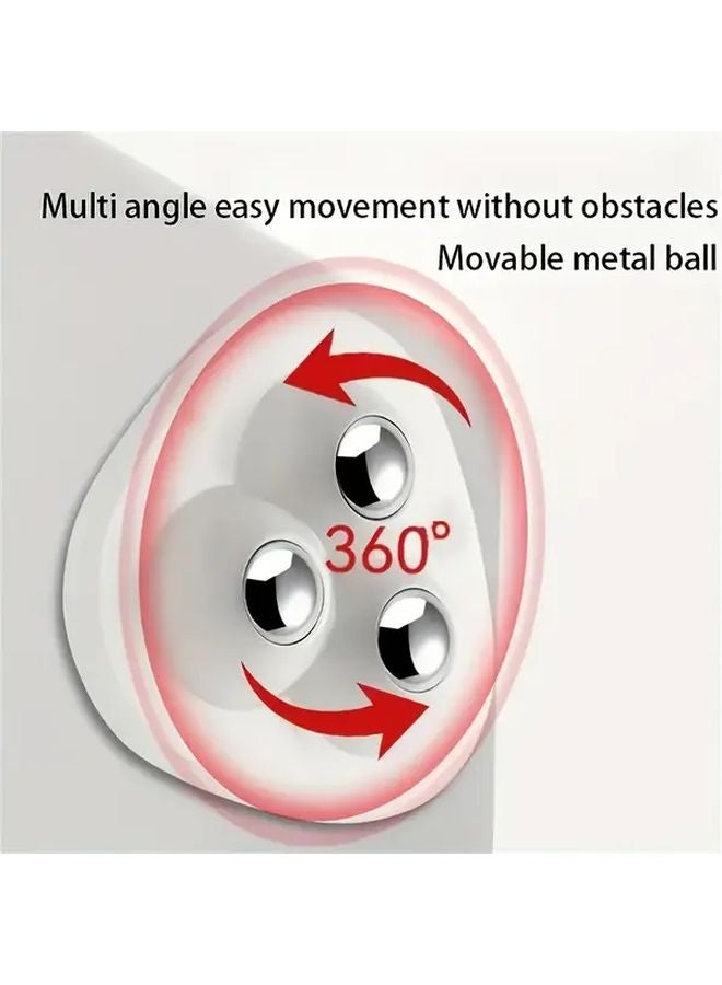 4 عجلات دوارة بيضاء ثقيلة ذاتية اللصق 360 درجة تركيب بدون أدوات - Image 2