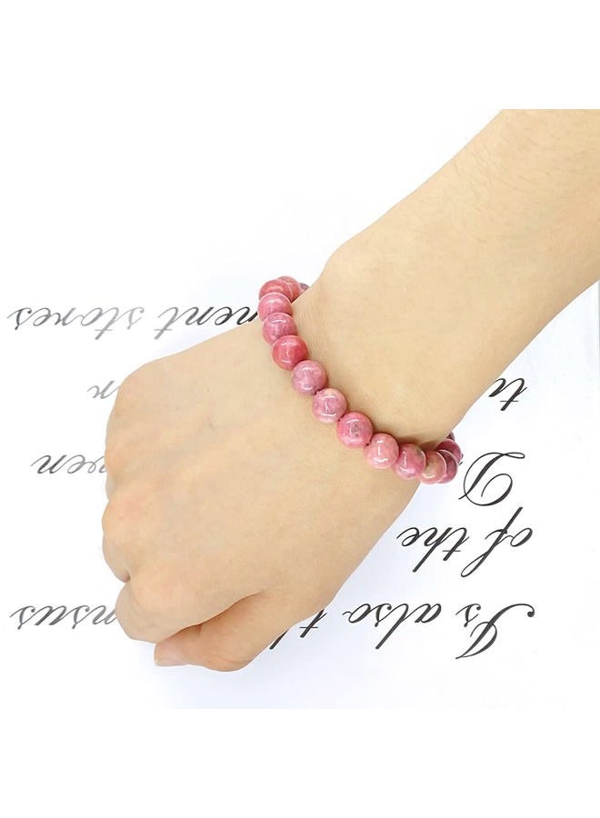 Clearain 8mm Natural Gemstones Round Beads Energy Power Crystal Chakra Reiki Healing Elastic Stretch Bracelet 7 Inch Unisex, 7 inches, Gemstone, crystal - Image 5