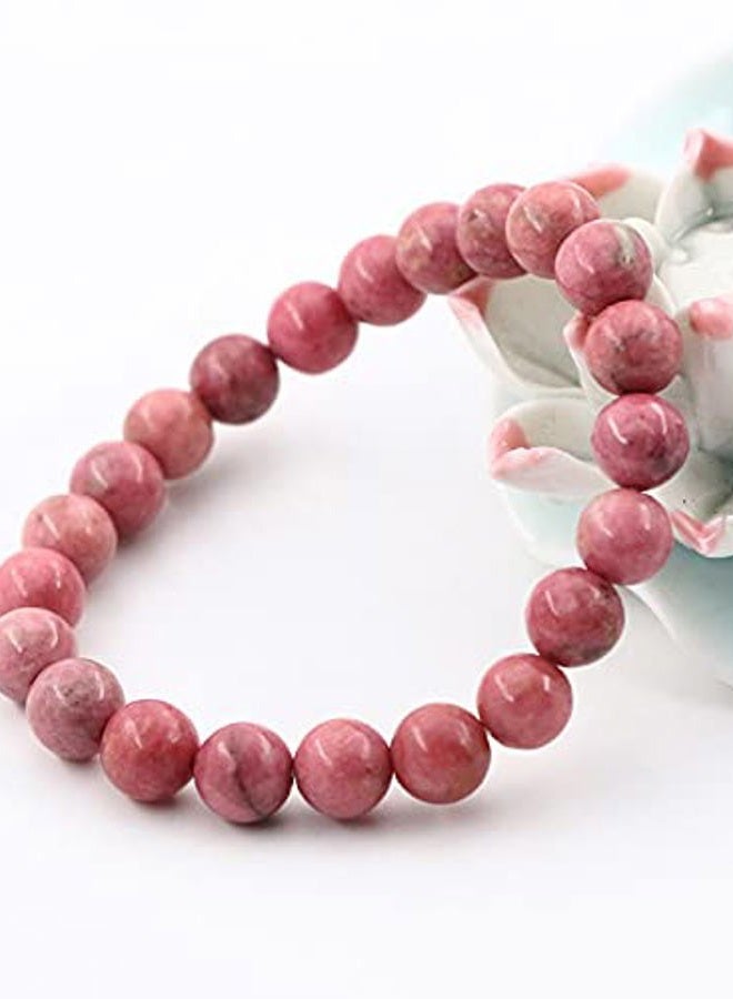 Clearain 8mm Natural Gemstones Round Beads Energy Power Crystal Chakra Reiki Healing Elastic Stretch Bracelet 7 Inch Unisex, 7 inches, Gemstone, crystal - Image 3