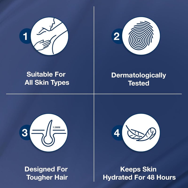 Veet Professional Hair Removal Cream, Bikini & Underarm - Designed for Tougher Hair with Domed Applicator, Suitable for All Skin Types, With Shea Butter, 100ml - Image 4