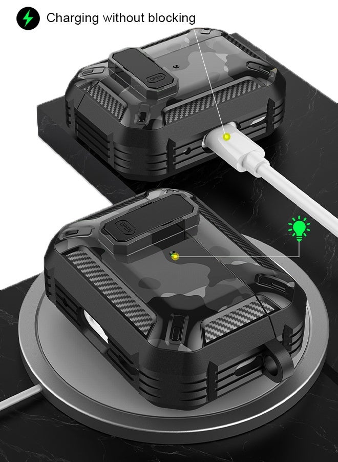 Wish Plus Airpods Case For 3 Generation With Anti-Lost Lock Keychain, Hard Shell,Drop-Proof Andshock-Resistant Airpods Cover With Carabiner, Suit For Mountaineering, Hiking, Cycling (Grey) - Image 5