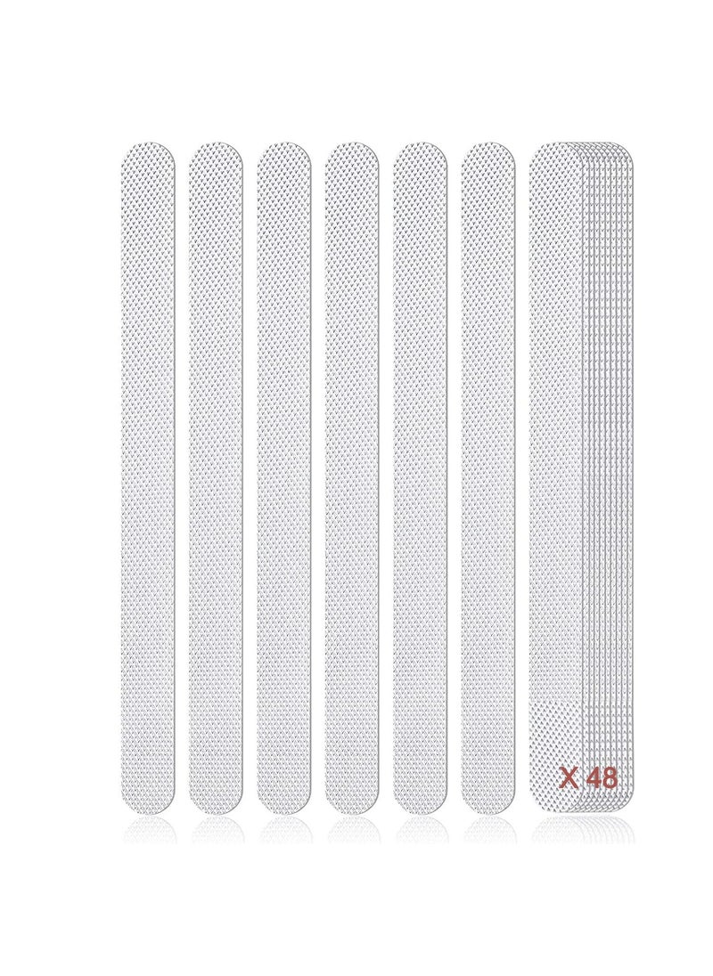 Leeonz Leeonz 48 Pieces Anti Slip Shower Stickers Set, Non-Slip Safety Bathtub Strips, Non-Slip Shower Strips Treads, Transparent Tubs Mat for Bathroom, Kitchen, Ladders, Stairs Steps, Pools, Bathtub, Shower  - Image 1