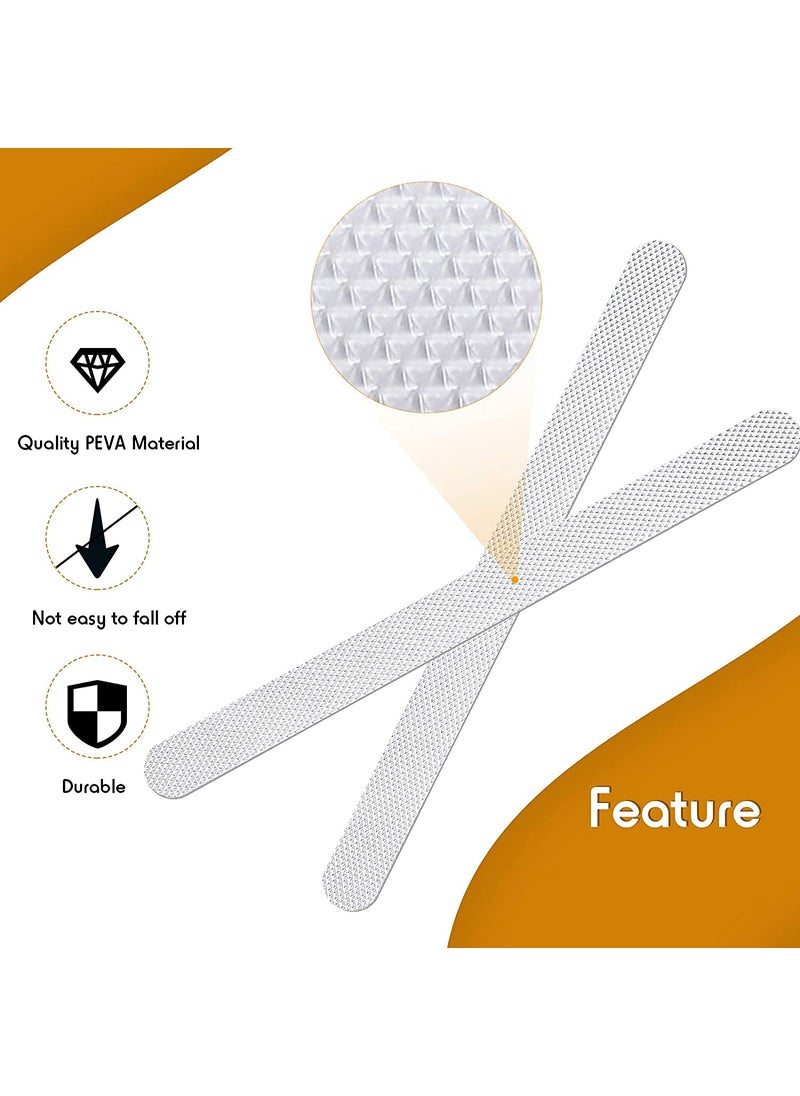 Leeonz Leeonz 48 Pieces Anti Slip Shower Stickers Set, Non-Slip Safety Bathtub Strips, Non-Slip Shower Strips Treads, Transparent Tubs Mat for Bathroom, Kitchen, Ladders, Stairs Steps, Pools, Bathtub, Shower  - Image 4