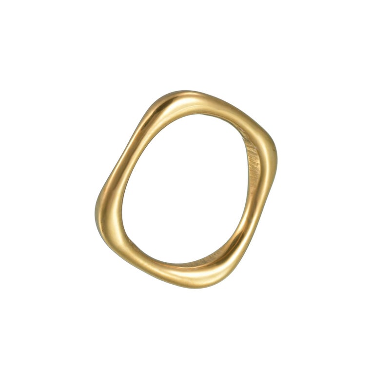 Golden Stainless Steel Ring Size 19 - Image 2