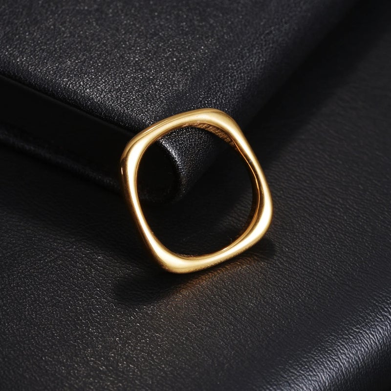 Golden Stainless Steel Ring Size 19 - Image 4