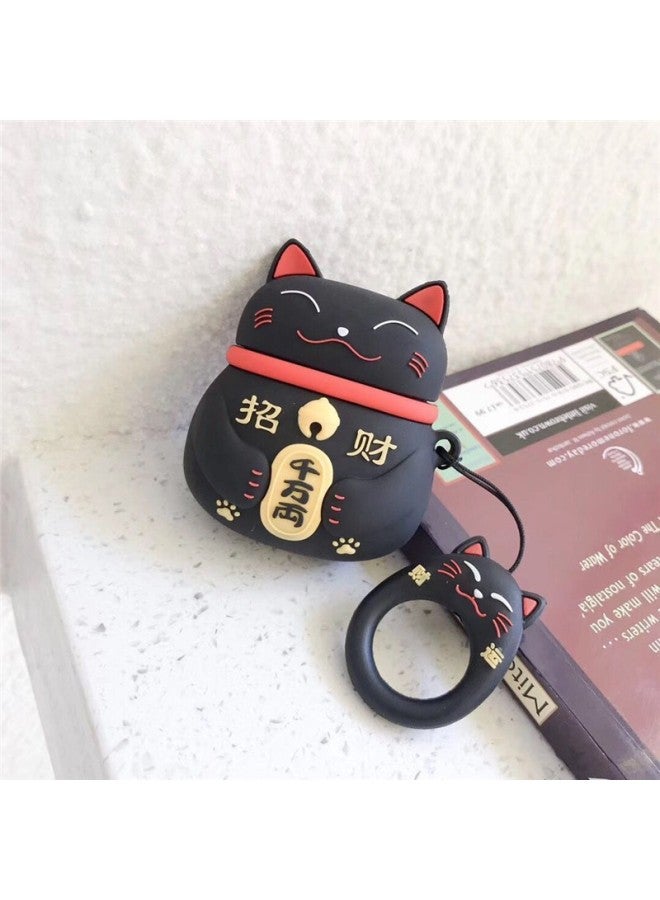 Creative Airpods Second Generation Silicone Protective Case For Apple Second Generation Wireless Bluetooth Headset Cartoon Cute Soft Case-Color:Q13 (with Ring)-Applicable Model:airpods 1/2 Generation  - Image 5