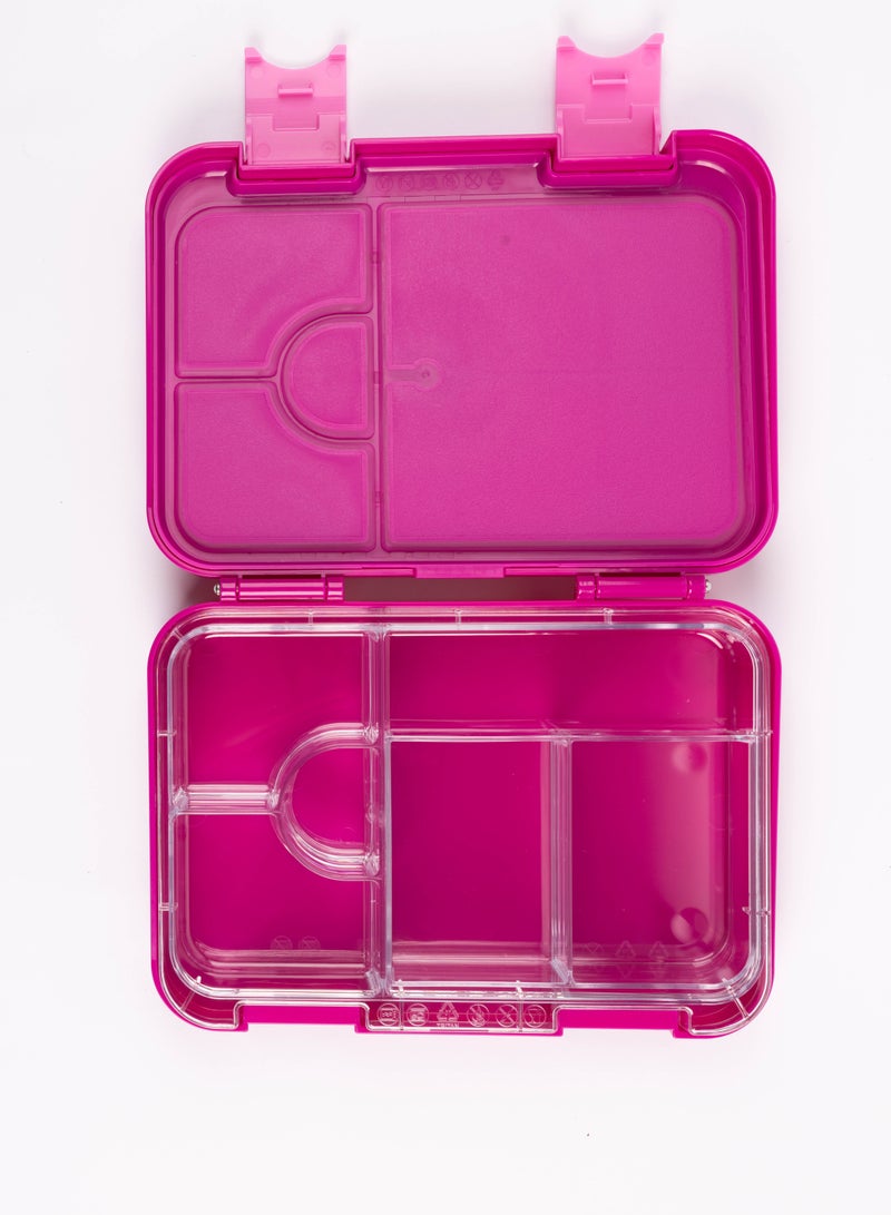 Cocobee Bento Lunch Box,6 Adjustable Compartments - Dark Pink - Image 2