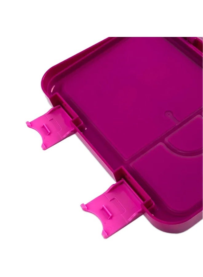Cocobee Bento Lunch Box,6 Adjustable Compartments - Dark Pink - Image 3
