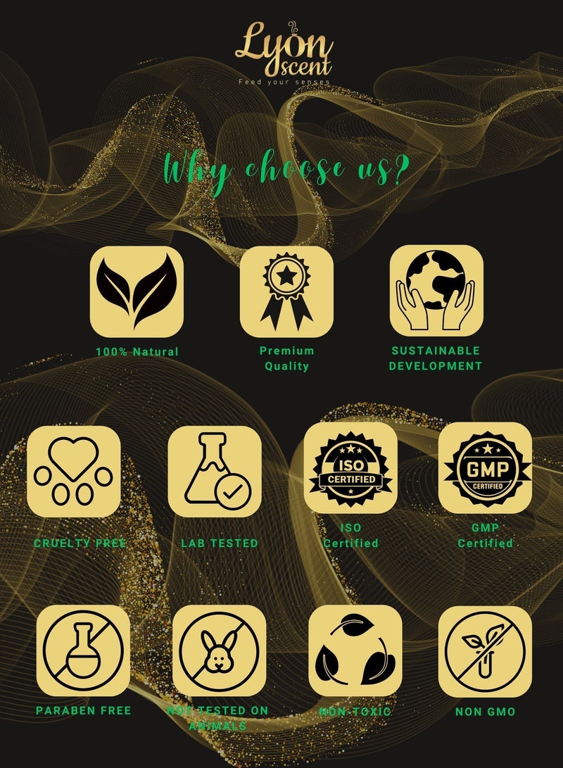Lyon Scent Aroma Oil, 100% Pure Oil, Perfume for Air Freshener, Diffuser Aroma, Fragrance Oil, Air Freshener Oil refill, Essential Scented Oil, Luxurious Scent (Ginger & Lemongrass) - Image 5